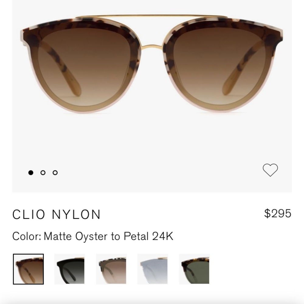 KREWE CLIO NYLON SUNGLASSES~NEW
